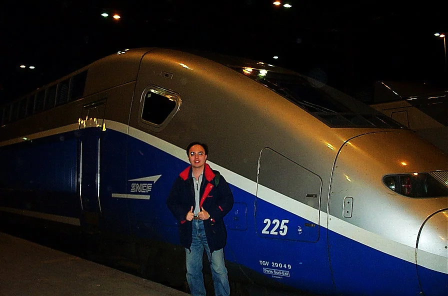 回程搭 TGV,再照一張留念。