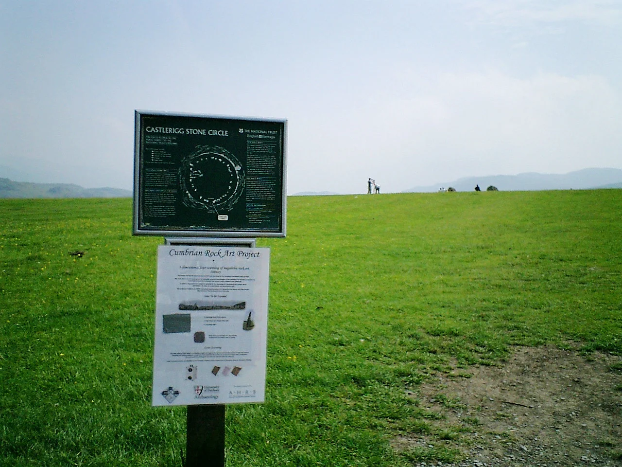 草地上的湖區 Stone Circle 石圈。