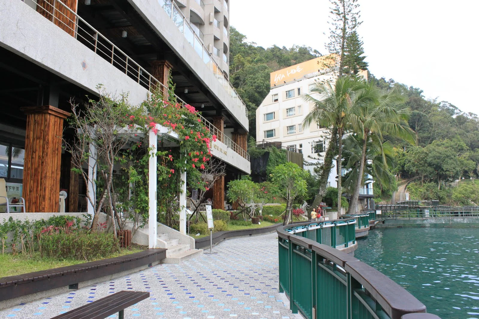 從大淶閣餐廳附近望向水社碼頭