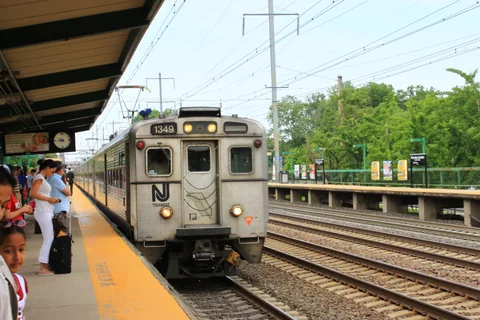 紐澤西 Princeton Junction Station 車站外觀。